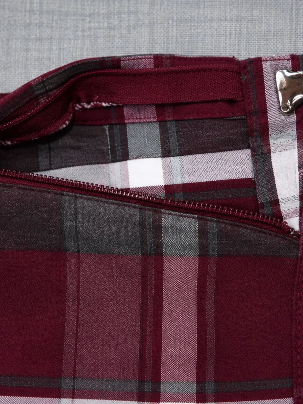 Lot of 4 Girls Plaid School Uniform Skirts Maroon Size 6 & 8
